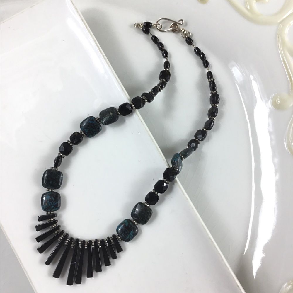 Bohemian Hematite Necklace